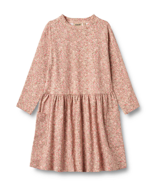 Wheat Jersey Kleid Bessie rose dust flower